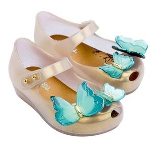 Mini Melissa Ultragirl Butterfly size 6 Beige